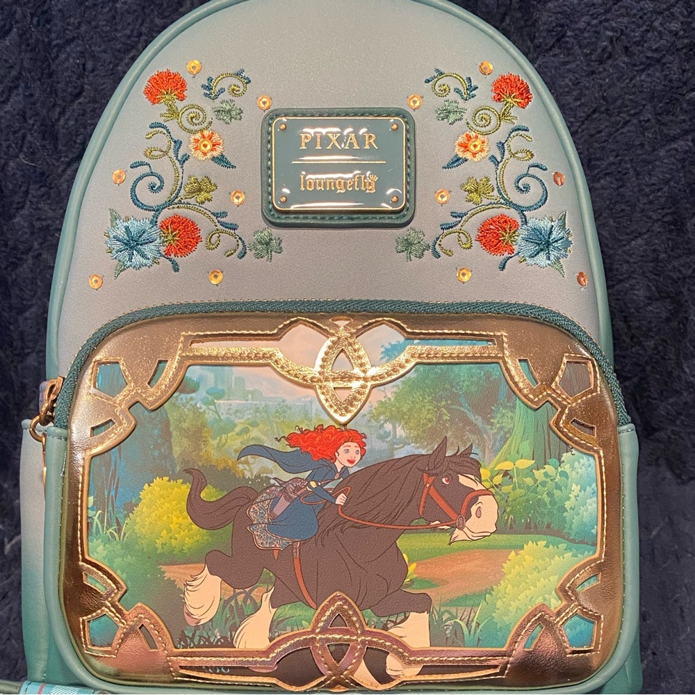 Loungefly Disney Princess Stories Series Merida Mini Backpack PALM Exclusive